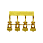 gold colored photo etched part