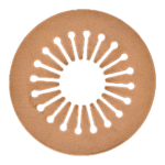military industry circular and gold colored photo etched part